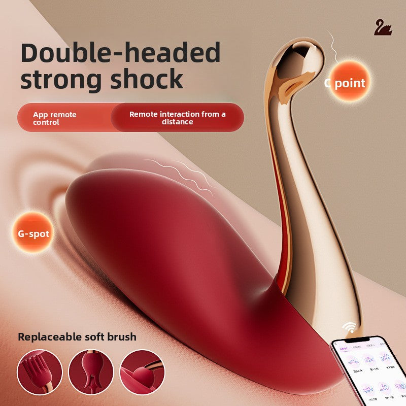 App Remote Control Dual Head Silicone Vibrator TeemDrop