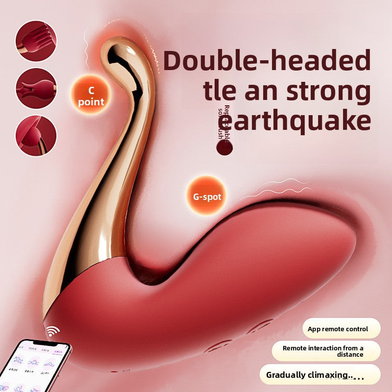 App Remote Control Dual Head Silicone Vibrator TeemDrop