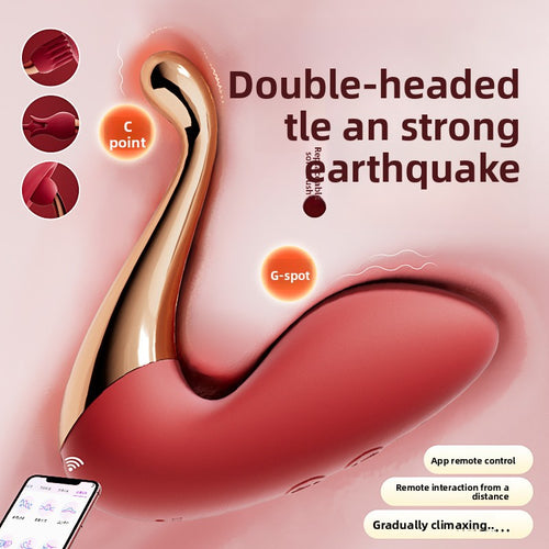 App Remote Control Dual Head Silicone Vibrator TeemDrop