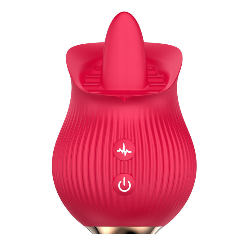Rose Sucking Telescopic Vibrator TeemDrop