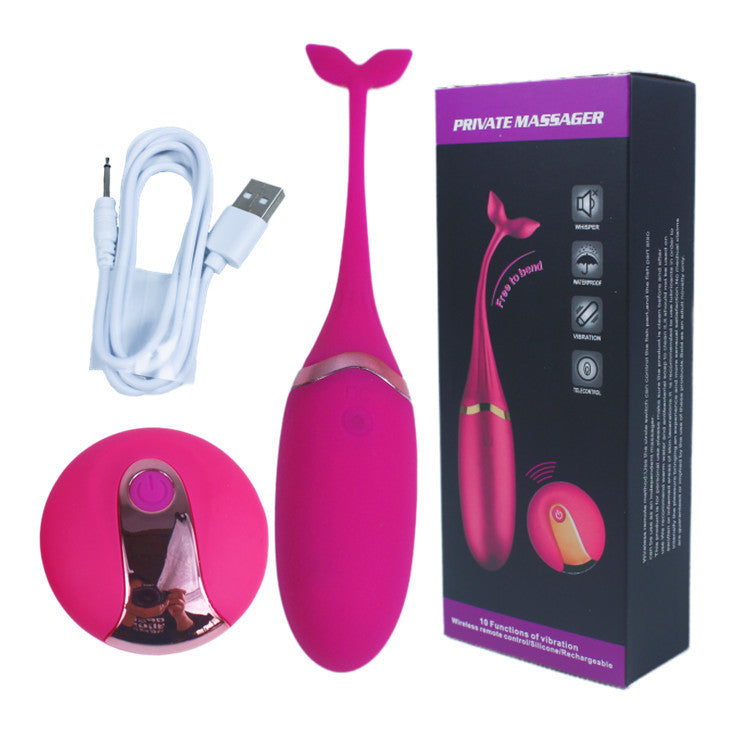 USB Rechargeable Wireless Remote Control Tadpole Vibrator for Women