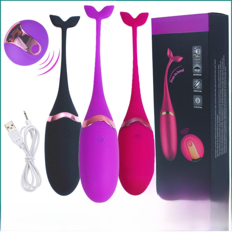 USB Rechargeable Wireless Remote Control Tadpole Vibrator for Women