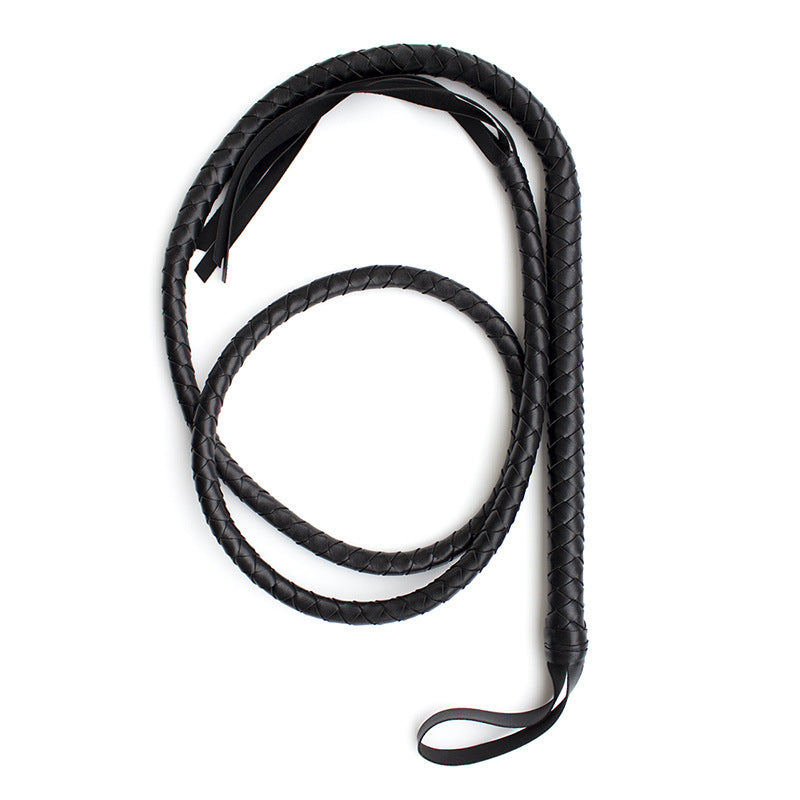 Sex toy - 1.8-meter-long leather whip TeemDrop