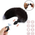 Shaking the fox's tail and inserting a plug into its anus TeemDrop