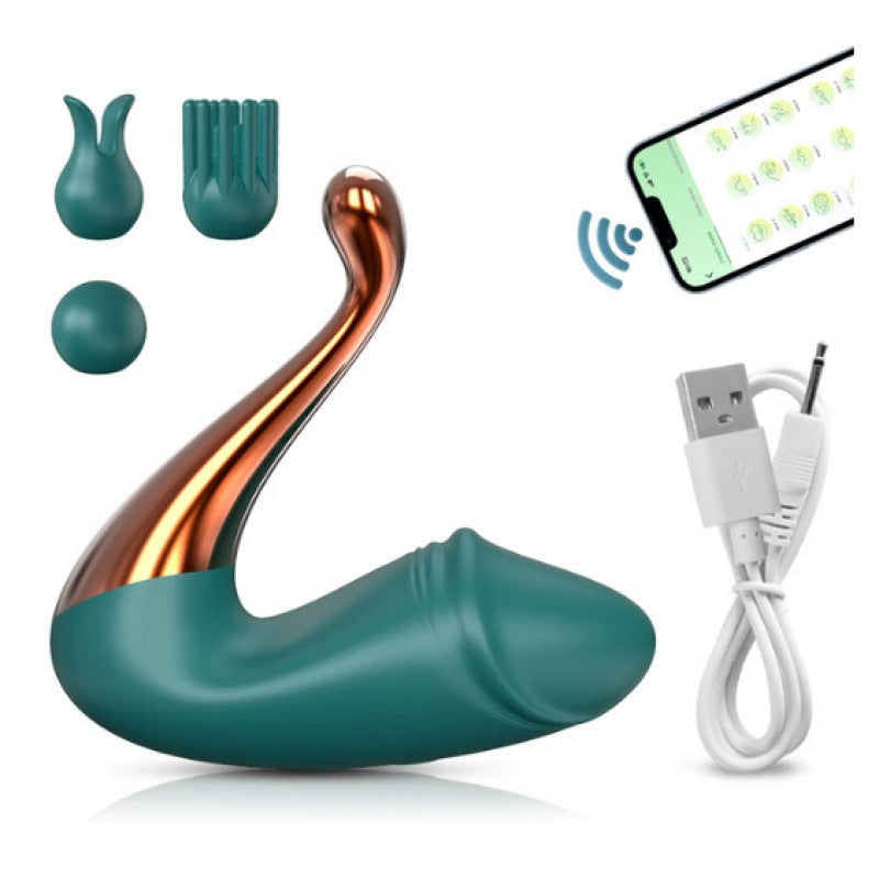 App Remote Control Dual Head Silicone Vibrator TeemDrop