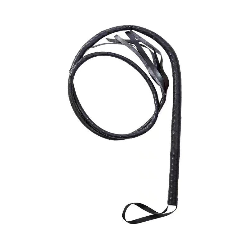 Sex toy - 1.8-meter-long leather whip TeemDrop
