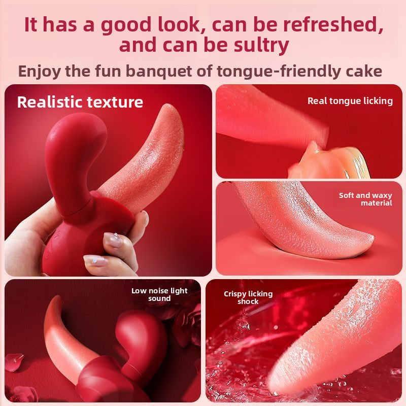 Real Tongue Orgasm Vibrator TeemDrop